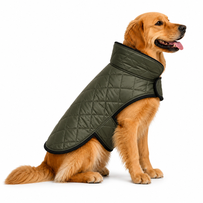 Campera Puffer Verde Oliva 