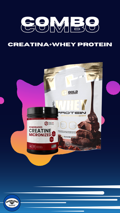 Combo Gold/One Fit: Whey Protein Gold 2Lb + Creatina One Fit  200Gr