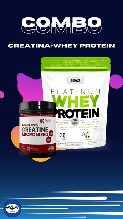 Combo Star/One Fit: Whey Protein Star 2Lb + Creatina One Fit  200Gr