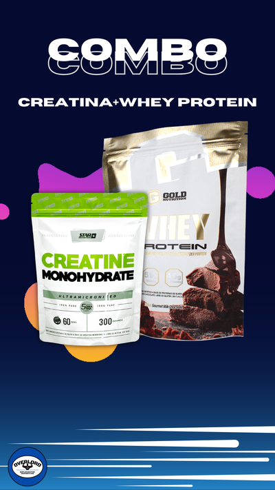 Combo Gold/Star: Whey Protein Gold 2Lb + Creatina Star 300Gr