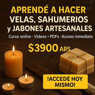 Taller de velas y Jabones