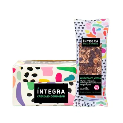 BARRITAS BASE AVENA-CACAO Y CHIPS 10 UNIDADES