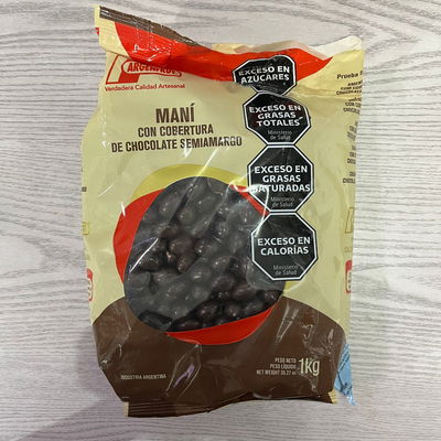 MANI CON CHOCOLATE NEGRO COBERTURA X 500GR