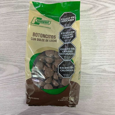 BOTONES RELLENOS CON  DULCE DE LECHE X 250 GR