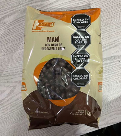 MANI CON CHOCOLATE NEGRO BAÑO REPOSTERIA X 250GR
