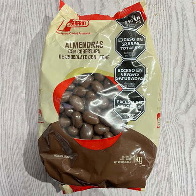 ALMENDRAS CON CHOCOLATE NEGRO X 250GR