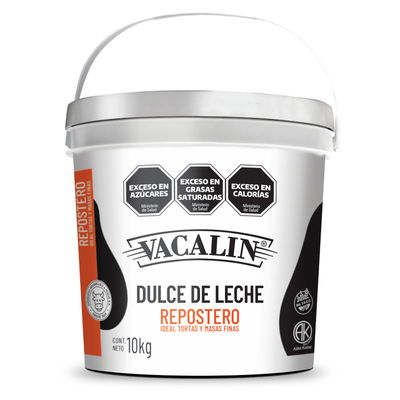 DULCE DE LECHE VACALIN REPOSTERO BALDE PLASTICO X 10KG