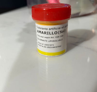 COLORANTE AMARILLO EN POLVO 1 UNID X 5GR