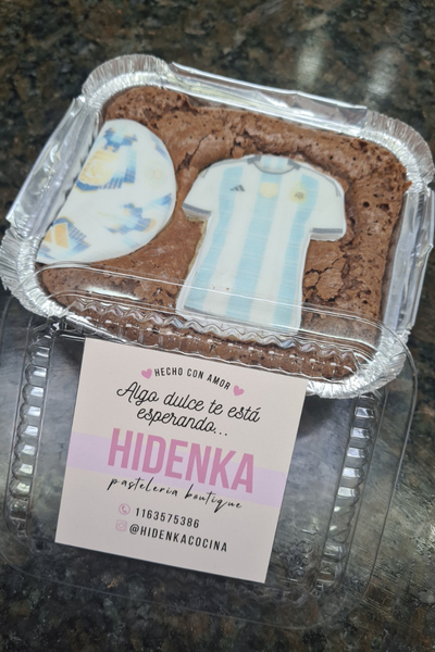Bandejitas de brownies tematizados