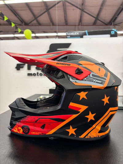 Casco Ufo Intrepid Motocross Enduro Black&Orange