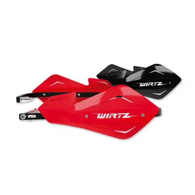 Cubre Manos Wirtz Negros con Alma de Aluminio Shock Metal + Cubre Manos Negros