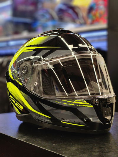 LS2 FF808 Stream II Fury Black/Hi‑Vis Yellow