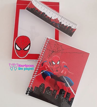 CAJA CON ANOTADOR Y REGLA DE 10CM