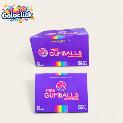 Chicle mini Gumballs 30gr x12 