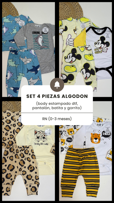 Set 4 piezas liviano