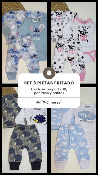 Set 3 piezas frizado