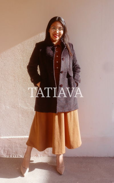 Tapado Dame azul noche jaspeado Importado - talle M/L