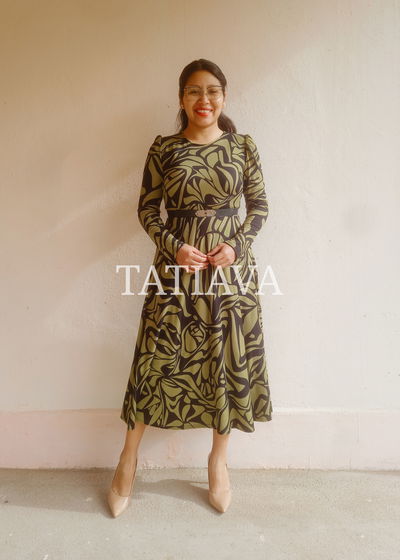 Vestido Olivia verde - talle S al L