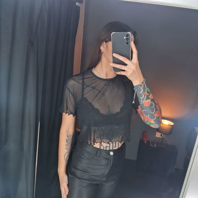 REMERA OVERSIZE TUL LISO