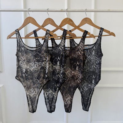BODY GAIA TUL ANIMAL PRINT