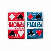Naipes Hachazo 2 cajas x 54 unid (1 roja + 1 azul)