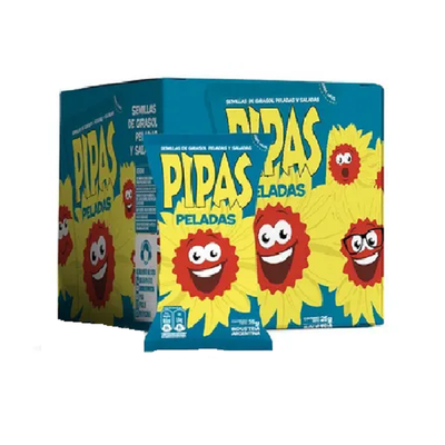 Pipas Peladas 12x 20unid x 25gr