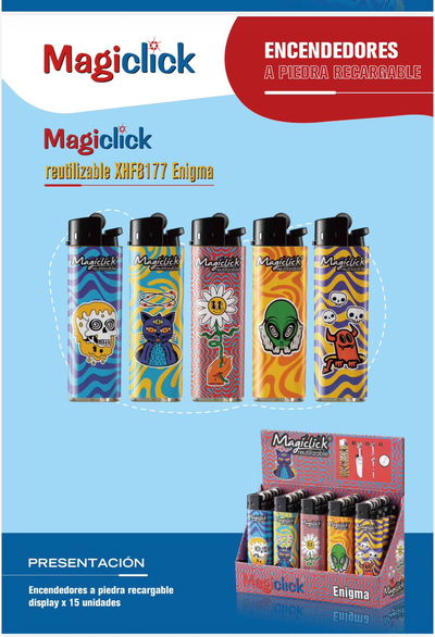 Encendedor Magiclick REUTIL.ENIGMA x 15 u