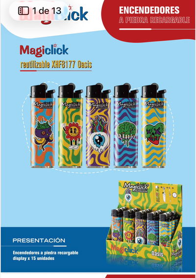 Encendedor Magiclick REUTIL.OASIS x 15 u