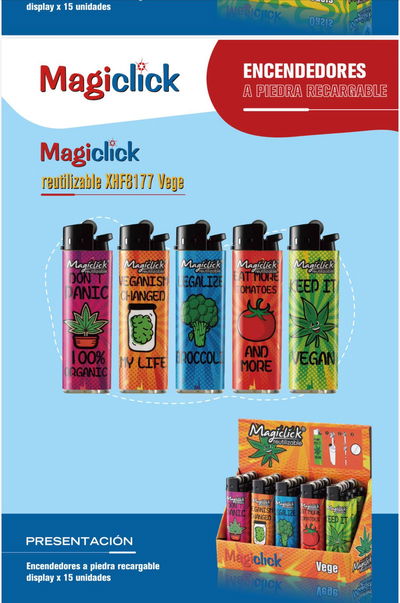 Encendedor Magiclick REUTIL.VEGUE x 15 u