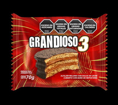 Alfajor GRANDIOSO Negro 24 X 70 G
