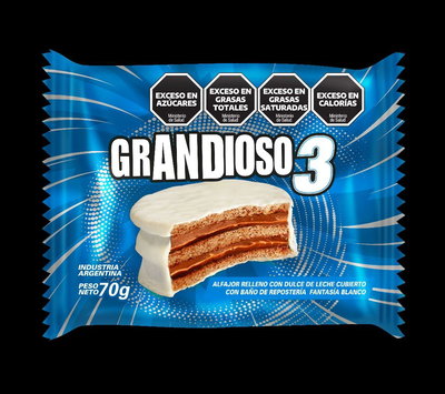 Alfajor GRANDIOSO Blanco 24 X 70 G
