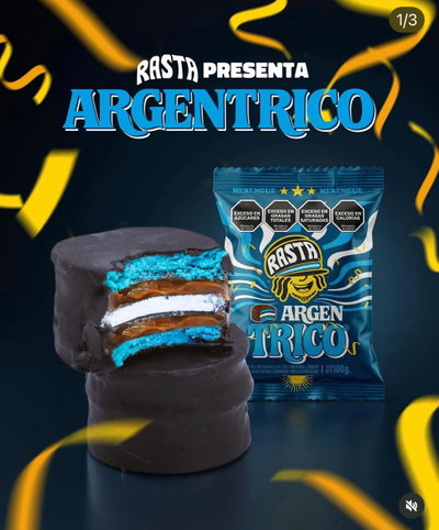 ALFAJOR ARGENTRICO RASTA x 14unid