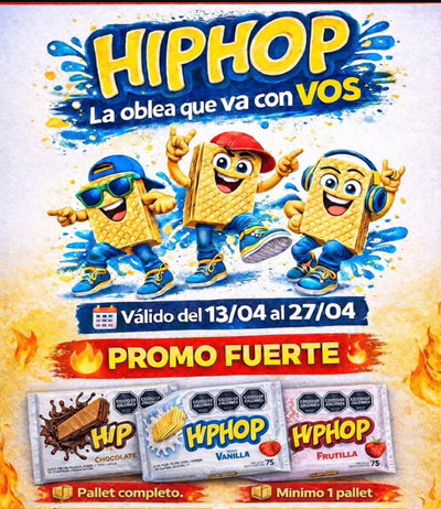 OBLES HIP HOP VAINILLA 42x75gr