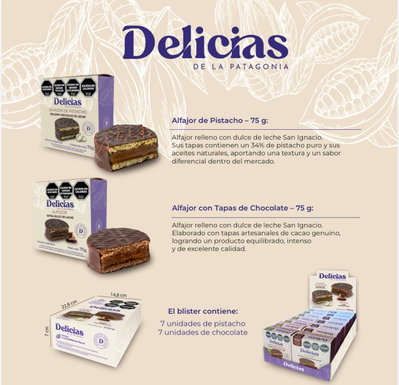 ALFAJOR LAS DELICIAS 1U X75 GS
