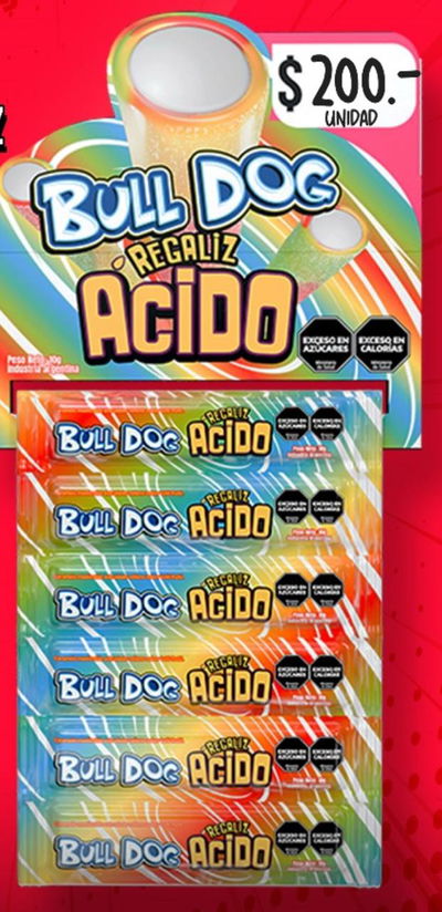 REGALIZ BULL DOG TROQUELADO 12 U X 10G