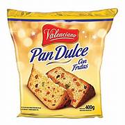 PAN DULCE VALENCIANO 12 X 400 GS CON FRUTAS