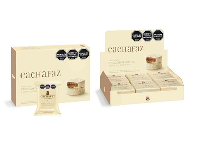ALFAJOR CHOCOLATE BLANCO "CACHAFAZ" X 12 UN