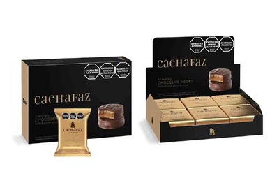 ALFAJOR CHOCOLATE NEGRO "CACHAFAZ" X 12 UN