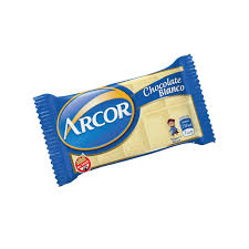 Chocol. Celofan arcor blanco 12x30x25gr.