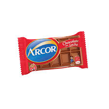 Chocol. Celofan arcor Leche 12x30x25gr