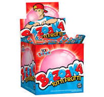 Chicle BAZOOKA x 80 unid Tuti Fruti