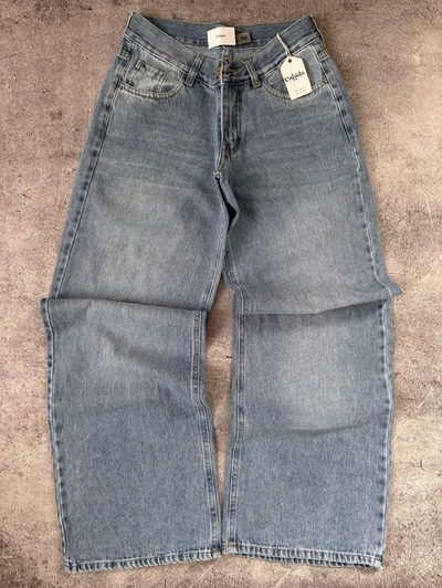 Jean Wide Leg Celeste Tiro Bajo