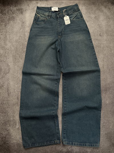 Jean Wide Leg Celeste Oscuro