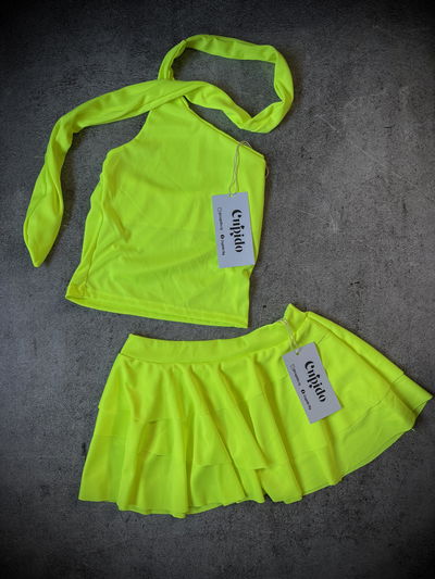 Set Flúo (Pollera + Top)