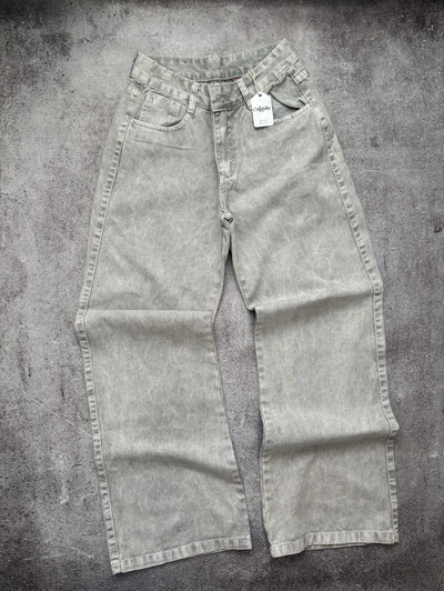 Jean Wide Leg Gris