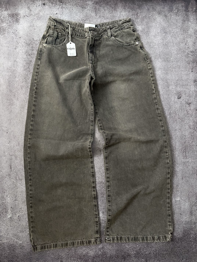 Jean Baggy Gris Matizado Tiro Bajo