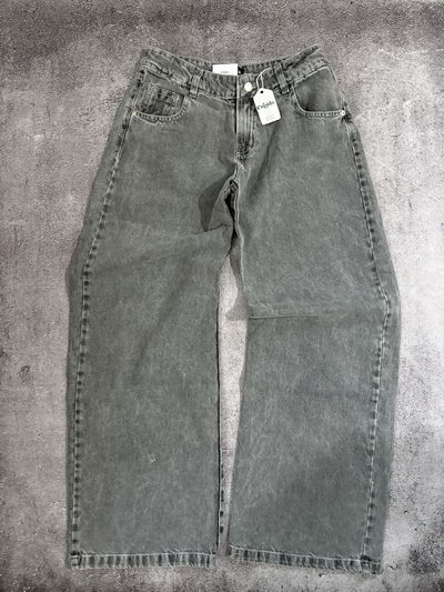 Jean Baggy Gris Tiro Bjo