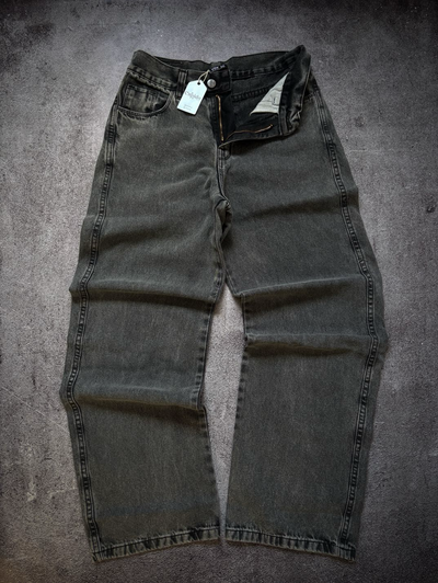 Jean Wide Leg Gris Gastado