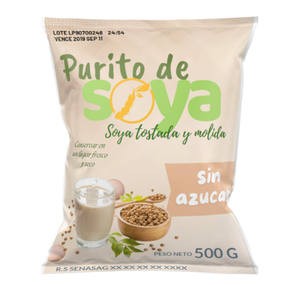 Desayuno instantáneo de soya de 500 gr