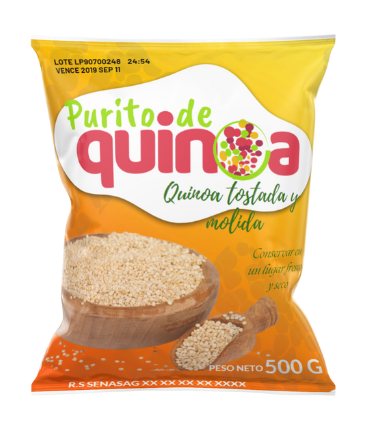 Desayuno instantáneo de quinua en polvo de 500 gr